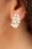 Day&Eve by Go Dutch Label - Flower Stud Earrings Années 60 en Doré et Blanc