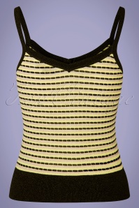 King Louie - 60s Isa Inglewood Knit Camisole Top in Black 4