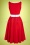 Glamour Bunny - 50s Willow Swing Dress in Lipstick Red 6