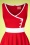 Glamour Bunny - 50s Willow Swing Dress in Lipstick Red 5