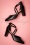 Zapatos de salón Clarissa de los años 50 en piel negra