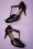 Tamaris - 50s Phyllis T-Strap Pumps in Matte Black