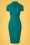 Zoe Vine - 50s Petra Pencil Dress in Teal 2
