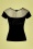 Banned Retro - 50s Smoulder Top in Black 2