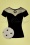 Banned Retro - 50s Smoulder Top in Black