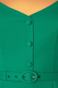 Glamour Bunny - Lilly pencil jurk in shamrock groen 7