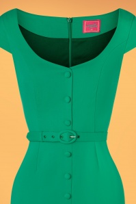 Glamour Bunny - 50s Lilly Pencil Dress in Shamrock Green 5
