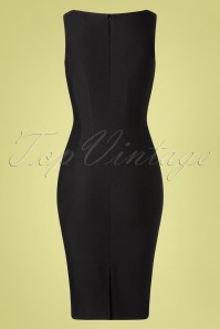 Zoe Vine - 50s April Pencil Dress in Black 3