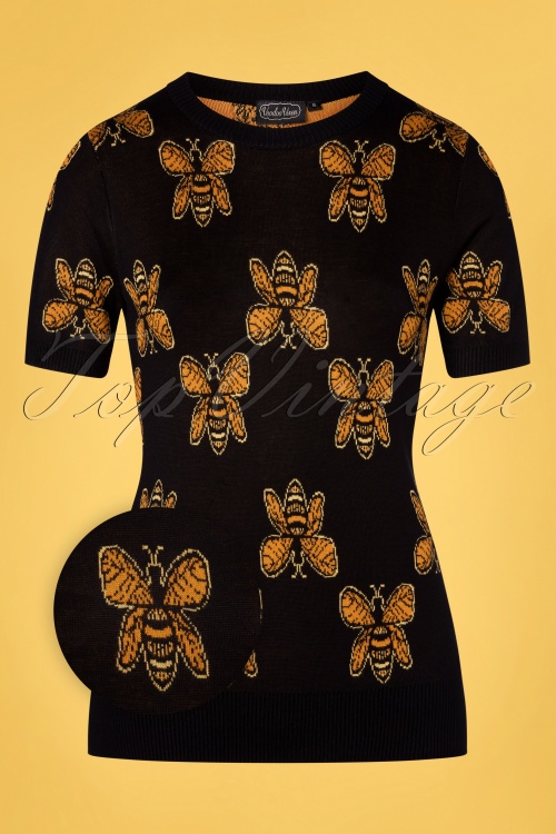 Vixen 36869 Queenie Honey Bee Pattern Black 20201207 004Z