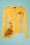 50s Harriet Honey Bee Cardigan in Yellow