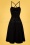 Vixen - 50s Hessy Knit Swing Dress in Black and White 3