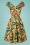 Vixen - Cherie tropisch fruit swing jurk in wit 5