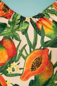 Vixen - Cherie tropisch fruit swing jurk in wit 6