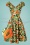 Vixen - Cherie tropisch fruit swing jurk in wit 2