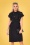 Vixen - 50s Nadia Bow Suspender Pencil Skirt in Black 2