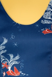 Vixen - Colbie Coral ausgestelltes Kleid in Mitternachtsblau 5