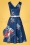 Vixen 36846 Colbie Coral Flared Dress Midnight Blue 20201222 001Z