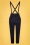Vixen 37412 Willa Denim Capri Suspenders 201218 011W