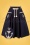 Vixen - Florence Anchor And Rope Swing Skirt Années 50 en Bleu Marine 2