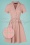 Vestido estilo años 50 Kenzy de cuadros con lazo en rosa