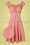 50s Tessy Swing Dress in Dusty Pink