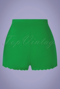 Vixen - 50s Lynn High Waisted Shorts in Green 3