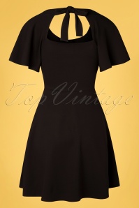 Vixen - 50s Felicity Flare Dress in Black 3