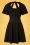 Vixen - 50s Felicity Flare Dress in Black 2