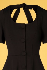 Vixen - 50s Felicity Flare Dress in Black 4