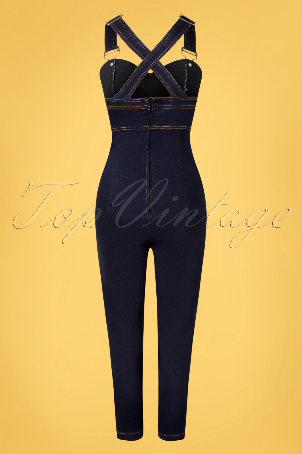 50s Vadoma Capri Overalls in Denim