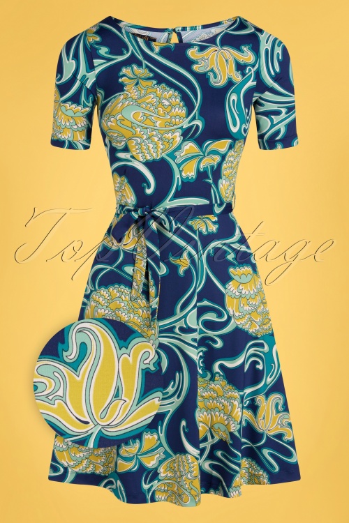 King Louie 35718 Swingskirt Betty Coronado Blue 210201 004Z