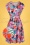 Mademoiselle YeYe 36626 Pink Flower Pattern Dress Colorful 20210219 004 W