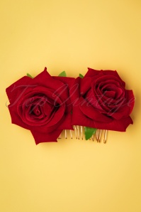Banned Retro - Be My Valentine Hairpin Années 50 en Rouge 2