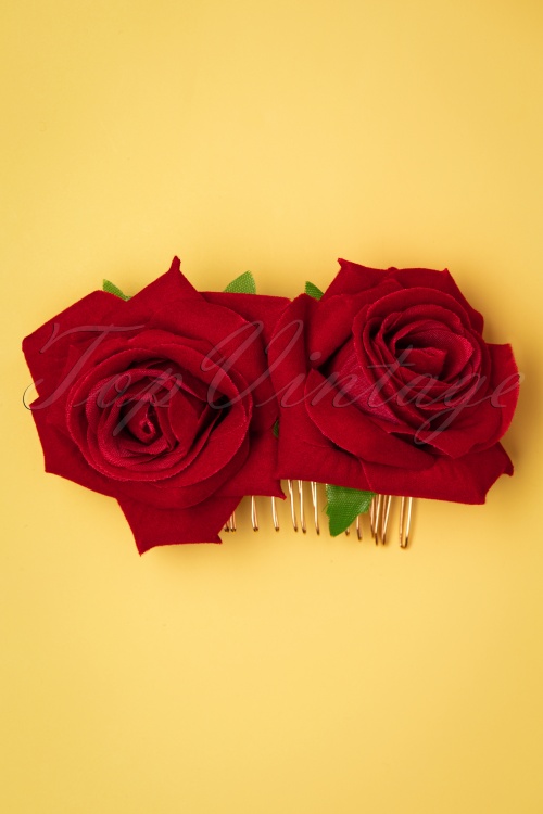Banned Retro - 50s Be My Valentine Hairpin in Red 2