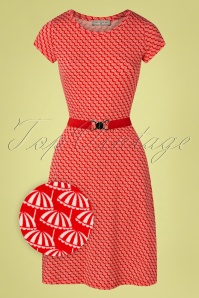 Mademoiselle YéYé - 60s Oh Yeah Sunbrellas Dress in Red