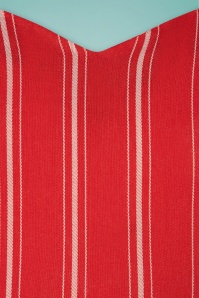 Banned Retro - 50s Sailor Stripes Swing Dress in Red 4