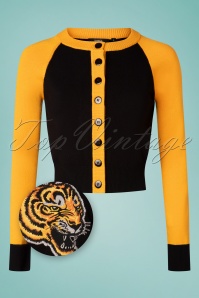 Banned Retro - Tiger Queen vest in zwart