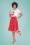 Banned Retro - Sailor Stripes Wrap Swing Skirt Années 50 en Rouge 2