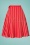 Banned Retro - Sailor Stripes Wrap Swing Skirt Années 50 en Rouge 3