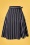 Banned Retro - 50s Sailor Stripes Wrap Swing Skirt in Navy
