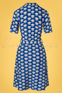 Tante Betsy - Vera Lynn Teapot Dress Années 60 en Bleu 3