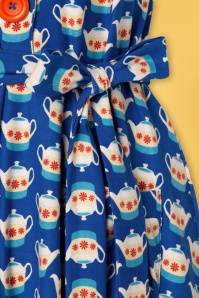 Tante Betsy - Vera Lynn Teapot Dress Années 60 en Bleu 6