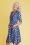 Tante Betsy - Vera Lynn Teapot Dress Années 60 en Bleu 2