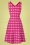 Tante Betsy - Retro A-lijn jurk met madeliefjes in roze 3