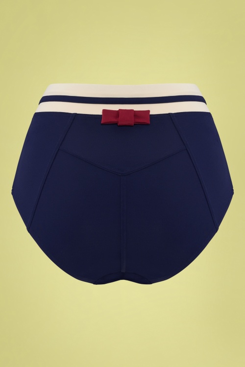 Marlies Dekkers - Starboard Bikinihose mit hoher Taille in Blau 3