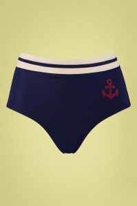 Marlies Dekkers - Starboard Bikinihose mit hoher Taille in Blau