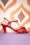 Banned  35383 Pumps Red Strap Heels Bow20210223 0006 W