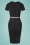 Vintage Chic for Topvintage - Kayla pencil jurk in zwart 3