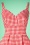 Glamour Bunny - Cindy playsuit in rode gingham-ruit 5