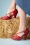 Lola Ramona ♥ Topvintage - Juni-Karnevals-Party-Pumps in Rot und Creme